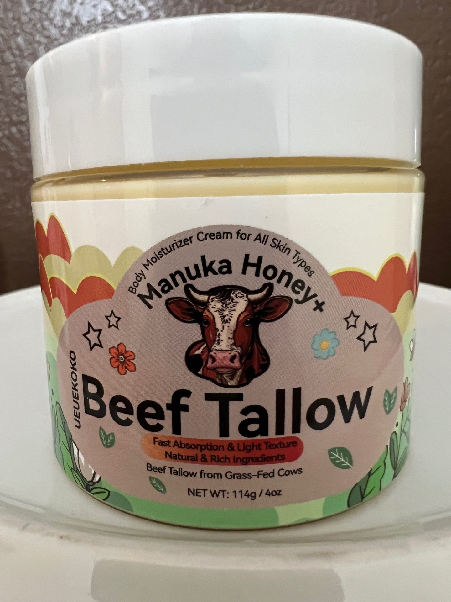 Manuka Honey Beef TALLOW 4oz